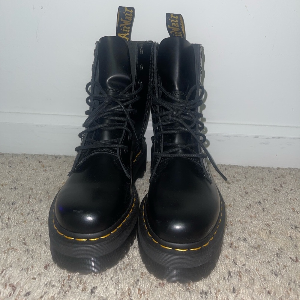 Brand new sz8.5W black Doc Marten Jadons, I just never found outfits to match.